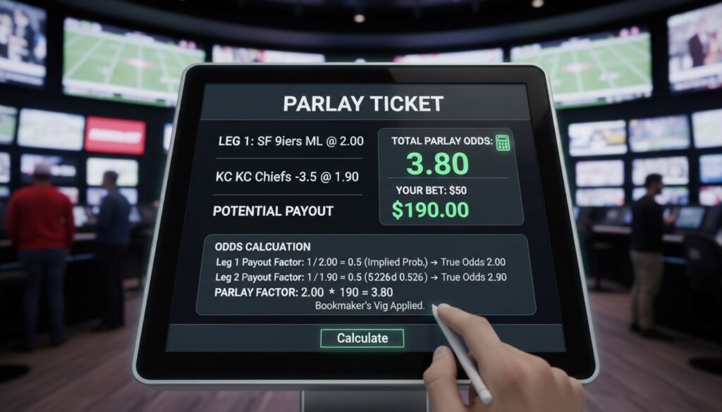 How bookmakers calculate parlay odds